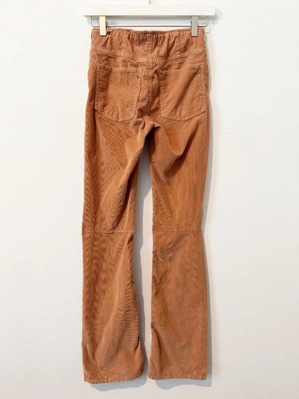 We The Free Pants Size 27 Cognac Brown Corduroy‎ Slim Flare Western Forest Fairy